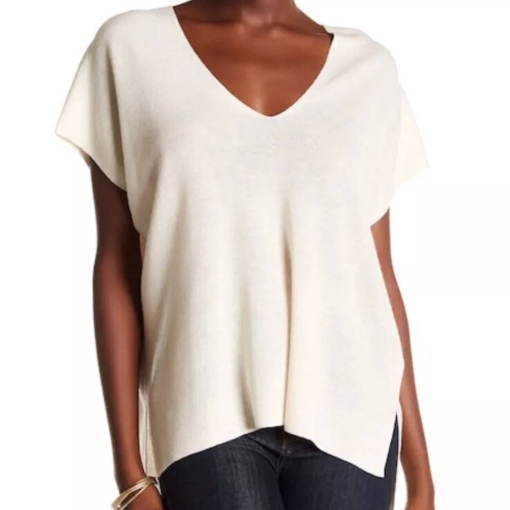 Lucky Brand Short Dolman Sleeve Knit Pullover M